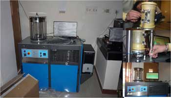 एस्फाल्ट मिश्रक प्रदर्शन परीक्षक के साथ किए गए गतिक मापांक और प्रवाह अंक परीक्षण एस्फाल्ट मिश्रक प्रदर्शन परीक्षक के साथ किए गए गतिक मापांक और प्रवाह अंक परीक्षण